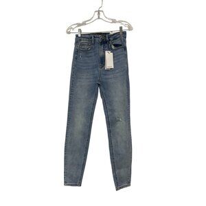 Stradivarius Womens Skinny Jeans EU 36 US 4 High Waist Blue Denim 4858/747 NWT